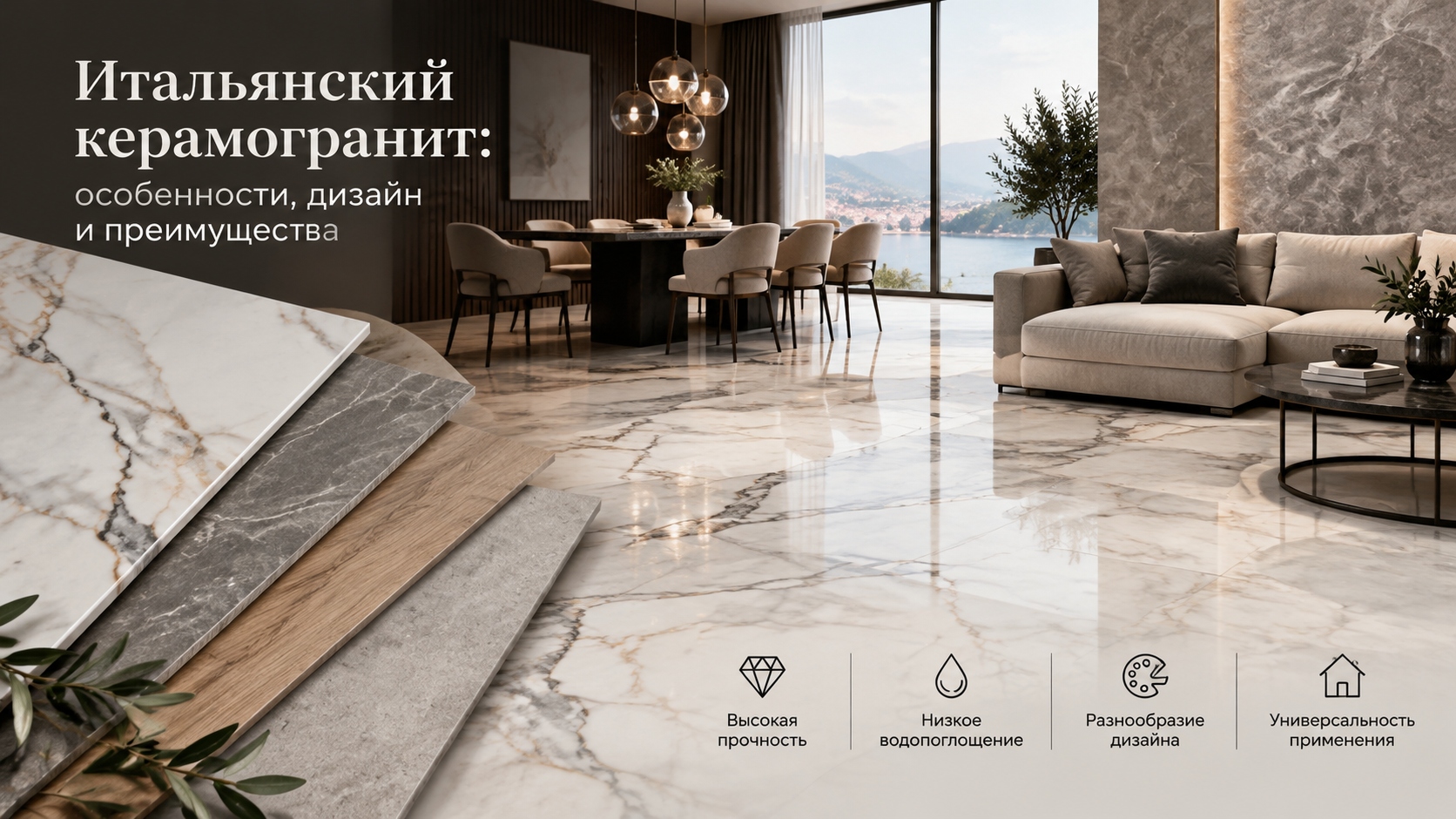 Итальянский керамогранит: особенности, дизайн и преимущества